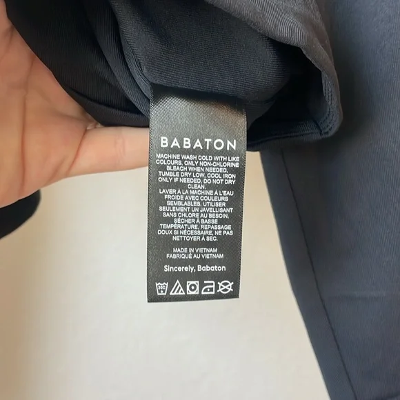 Aritzia Babaton Contour Squareneck Longsleeve Black - Picture 9 of 10